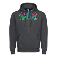 Smoke cactus and flowers mama libbey glass Zipper Hoodie - HRA Design Shop