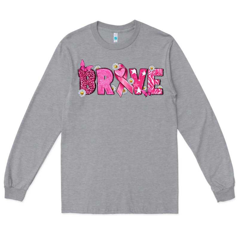 Breast Cancer Brave Long Sleeve Tee by texasbilliewilder | Teevron