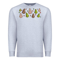 Heather Grey Christmas cakes Premium Sweatshirt - Jasminsmagicworld