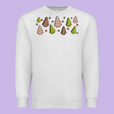Christmas Cakes Premium Sweatshirt Designed By Jasminsmagicworld
