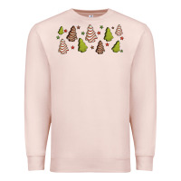 Pale Pink Christmas cakes Premium Sweatshirt - Jasminsmagicworld