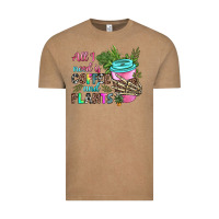 Vintage Coffee all i need is coffee and plants Vintage Tee - texasbilliewilder