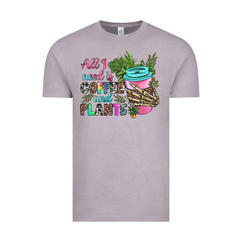 All I Need Is Coffee And Plants Vintage Tee by texasbilliewilder | Teevron