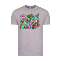 Vintage Zinc all i need is coffee and plants Vintage Tee - texasbilliewilder