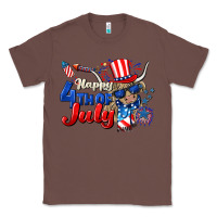 Chestnut Happy 4th of July cow Classic Tee - CowGirlArtShop