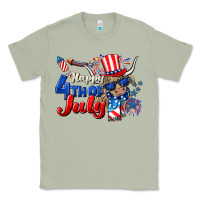 Matcha Happy 4th of July cow Classic Tee - CowGirlArtShop