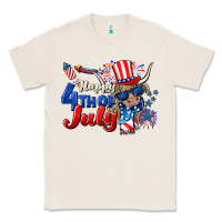 Natural Happy 4th of July cow Classic Tee - CowGirlArtShop