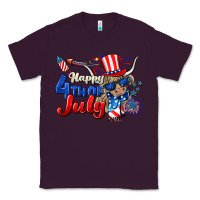 Plum Happy 4th of July cow Classic Tee - CowGirlArtShop