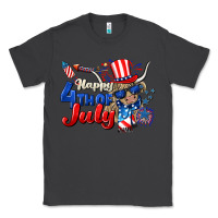 Smoke Happy 4th of July cow Classic Tee - CowGirlArtShop