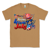 Toasted Coconut Happy 4th of July cow Classic Tee - CowGirlArtShop