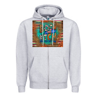 Heather Grey boom bitch get out the way Zipper Hoodie - HRA Design Shop