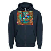 Navy boom bitch get out the way Zipper Hoodie - HRA Design Shop