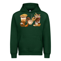 Forest Green Bakery Coffee Cups With Cookie Bbs Urban Hoodie - BundleAndBundleShop
