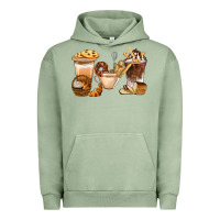 Pigment Oil Green Bakery Coffee Cups With Cookie Bbs Urban Hoodie - BundleAndBundleShop