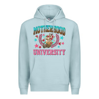 Blue Mist motherhood university with coffee Premium Hoodie - NancyCooperArtShop