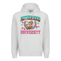 Dove Grey motherhood university with coffee Premium Hoodie - NancyCooperArtShop