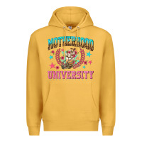 Mustard motherhood university with coffee Premium Hoodie - NancyCooperArtShop