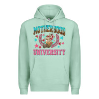 Seafoam motherhood university with coffee Premium Hoodie - NancyCooperArtShop