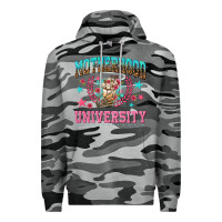 Slate Camo motherhood university with coffee Premium Hoodie - NancyCooperArtShop