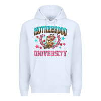 White motherhood university with coffee Premium Hoodie - NancyCooperArtShop