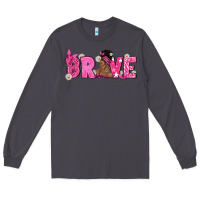 Smoke Breast Cancer Brave with Afro Woman Long Sleeve Tee - texasbilliewilder