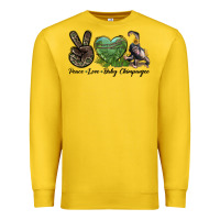 Lemon Leopard Peace Love Baby Chimpanzee Premium Sweatshirt - LillyAllenDesigns