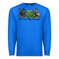 True Royal Leopard Peace Love Baby Chimpanzee Premium Sweatshirt - LillyAllenDesigns