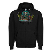 Black soldier truck Zipper Hoodie - CowhideDigitalArt