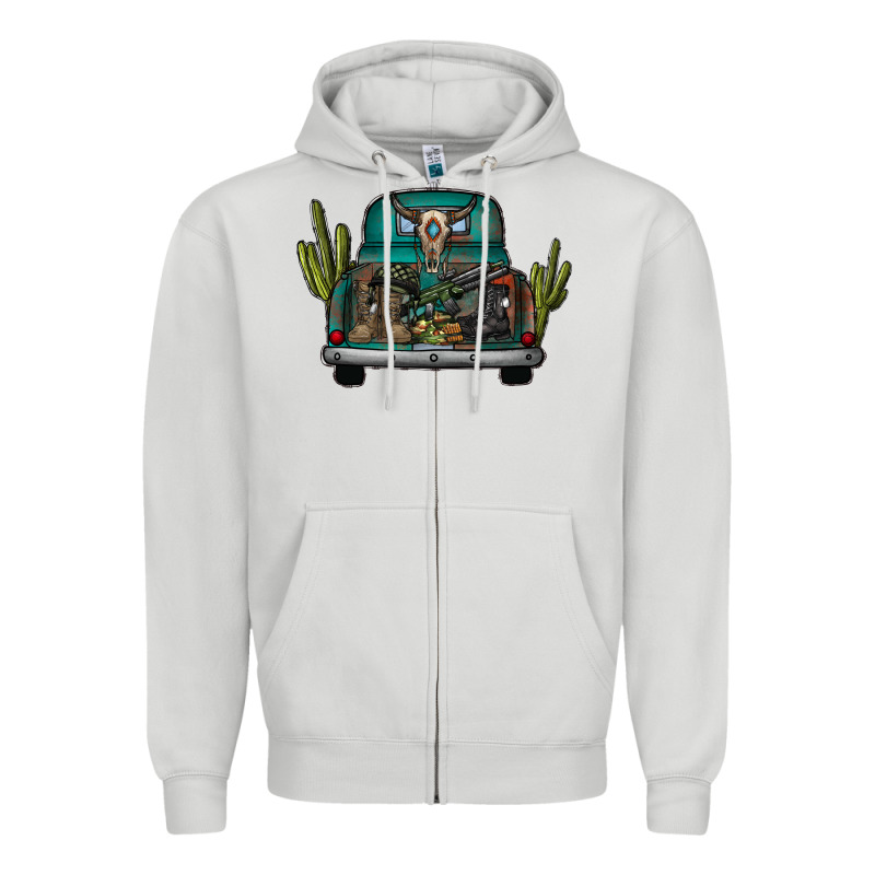 Soldier Truck Zipper Hoodie by CowhideDigitalArt | Teevron