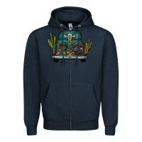 Navy soldier truck Zipper Hoodie - CowhideDigitalArt