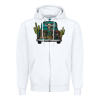 White soldier truck Zipper Hoodie - CowhideDigitalArt