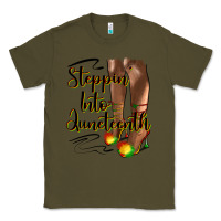 Army Green steppin' into juneteenth heels Classic Tee - HRA Design Shop