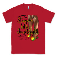 Red steppin' into juneteenth heels Classic Tee - HRA Design Shop