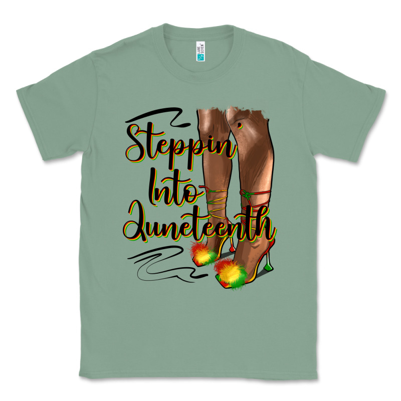 Steppin' Into Juneteenth Heels Classic Tee by HRA Design Shop | Teevron
