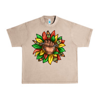 French Oak black history sunflower Urban Heavy Tee - texasbilliewilder
