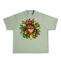 Oil Green black history sunflower Urban Heavy Tee - texasbilliewilder