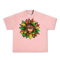 Salmon black history sunflower Urban Heavy Tee - texasbilliewilder