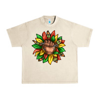 Black History Sunflower Urban Heavy Tee | Teevron