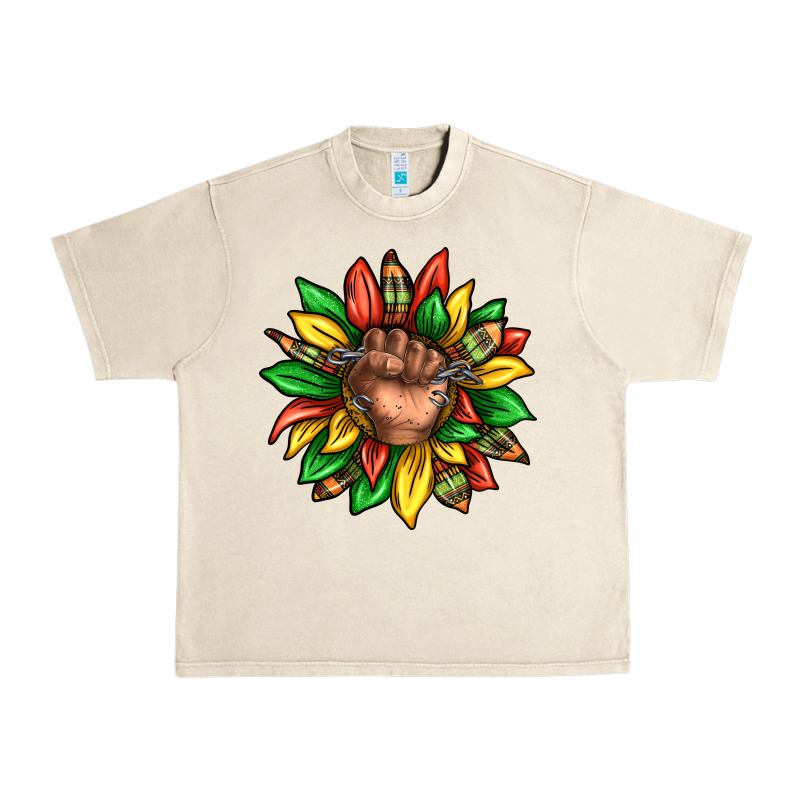 Black History Sunflower Urban Heavy Tee by texasbilliewilder | Teevron
