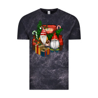 Cloud Black Christmas Truck And Gnome Vintage Tee - RanaPortraitStore