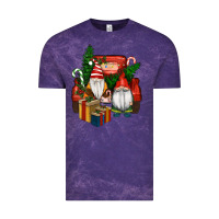 Cloud Purple Christmas Truck And Gnome Vintage Tee - RanaPortraitStore