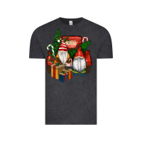 Vintage Black Christmas Truck And Gnome Vintage Tee - RanaPortraitStore