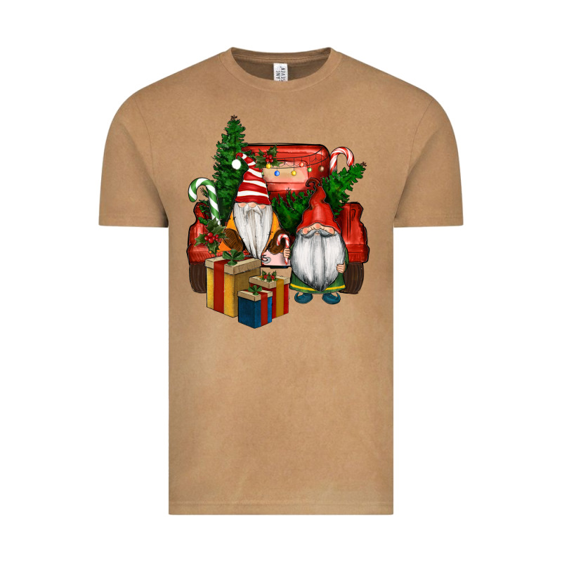 Christmas Truck And Gnome Vintage Tee by RanaPortraitStore | Teevron