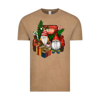 Vintage Coffee Christmas Truck And Gnome Vintage Tee - RanaPortraitStore