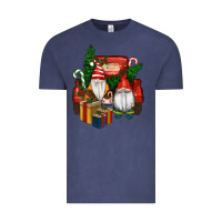 Vintage Denim Christmas Truck And Gnome Vintage Tee - RanaPortraitStore