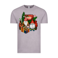 Vintage Zinc Christmas Truck And Gnome Vintage Tee - RanaPortraitStore