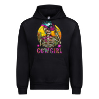 Black Cowgirl Skeleton With Landscape Urban Hoodie - BundleAndBundleShop