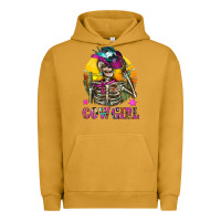 Pigment Peanut Butter Cowgirl Skeleton With Landscape Urban Hoodie - BundleAndBundleShop