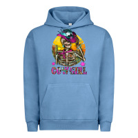 Cowgirl Skeleton With Landscape Urban Hoodie | Teevron