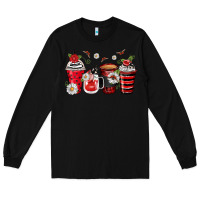 Black ladybug coffee cups Long Sleeve Tee - Zillion Design Studio